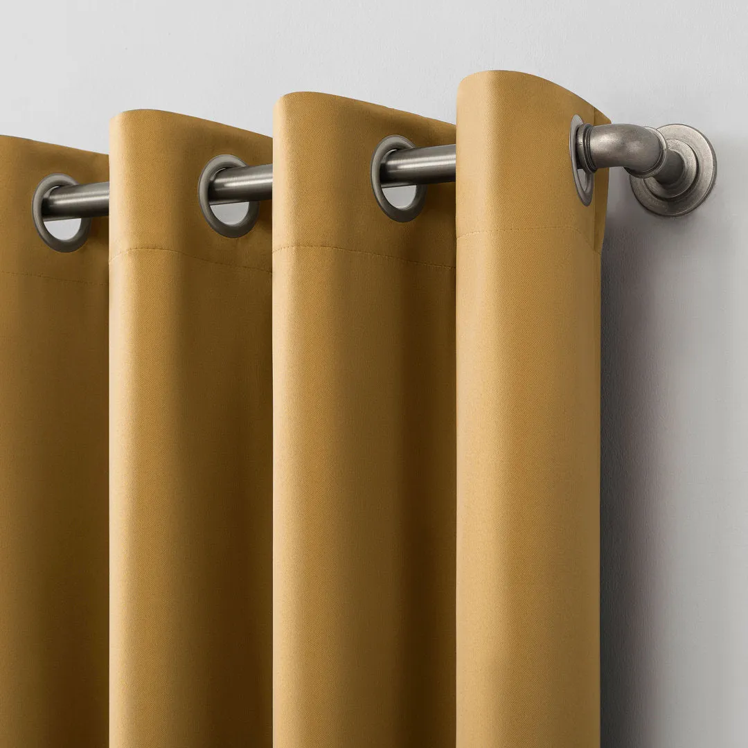 Wayfair Basics Blackout Grommet Curtain Panel Wayfair Basics® Curtain Color: Gold Size per Panel: 54" W x 84" L