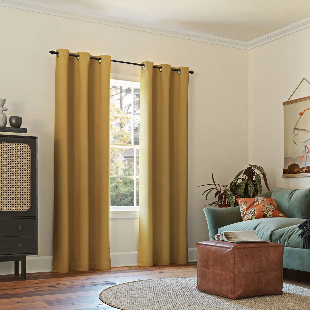 Wayfair Basics Blackout Grommet Curtain Panel Wayfair Basics® Curtain Color: Gold Size per Panel: 54" W x 84" L