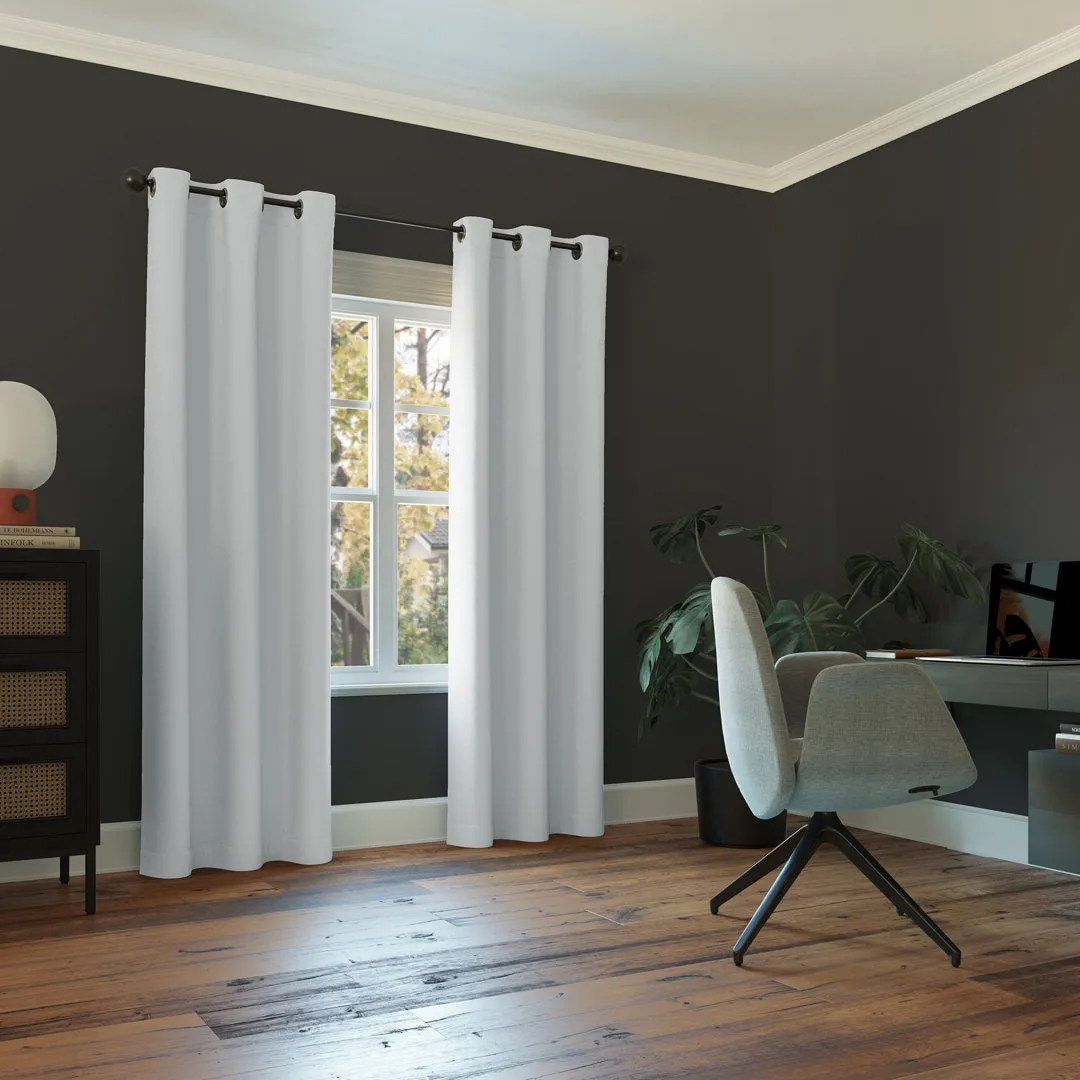 Wayfair Basics Blackout Grommet Curtain Panel Wayfair Basics® Curtain Color: Oyster White Size per Panel: 54" W x 63" L