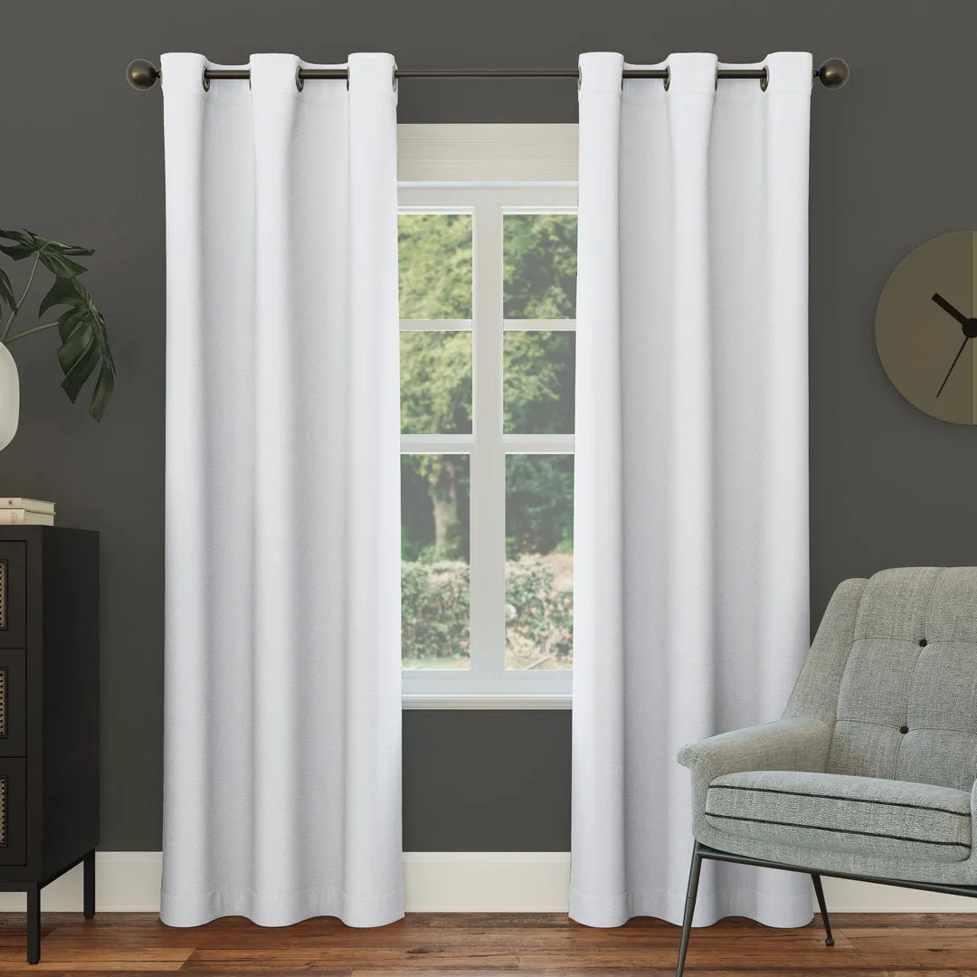 Wayfair Basics Blackout Grommet Curtain Panel Wayfair Basics® Curtain Color: Oyster White Size per Panel: 54" W x 63" L