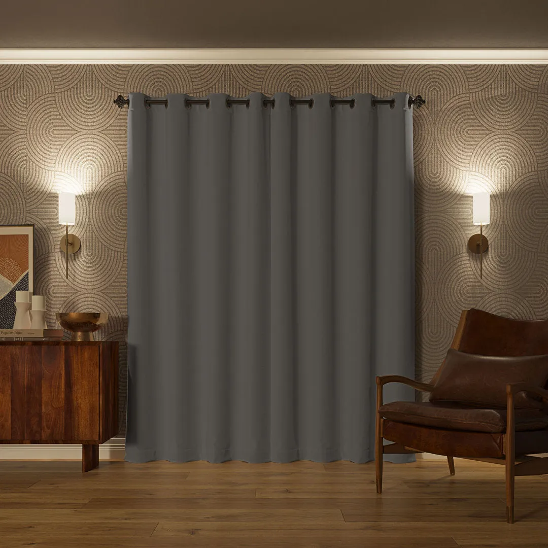 Wayfair Basics Blackout Grommet Curtain Panel Wayfair Basics® Curtain Color: Silver Gray Size per Panel: 54" W x 63" L