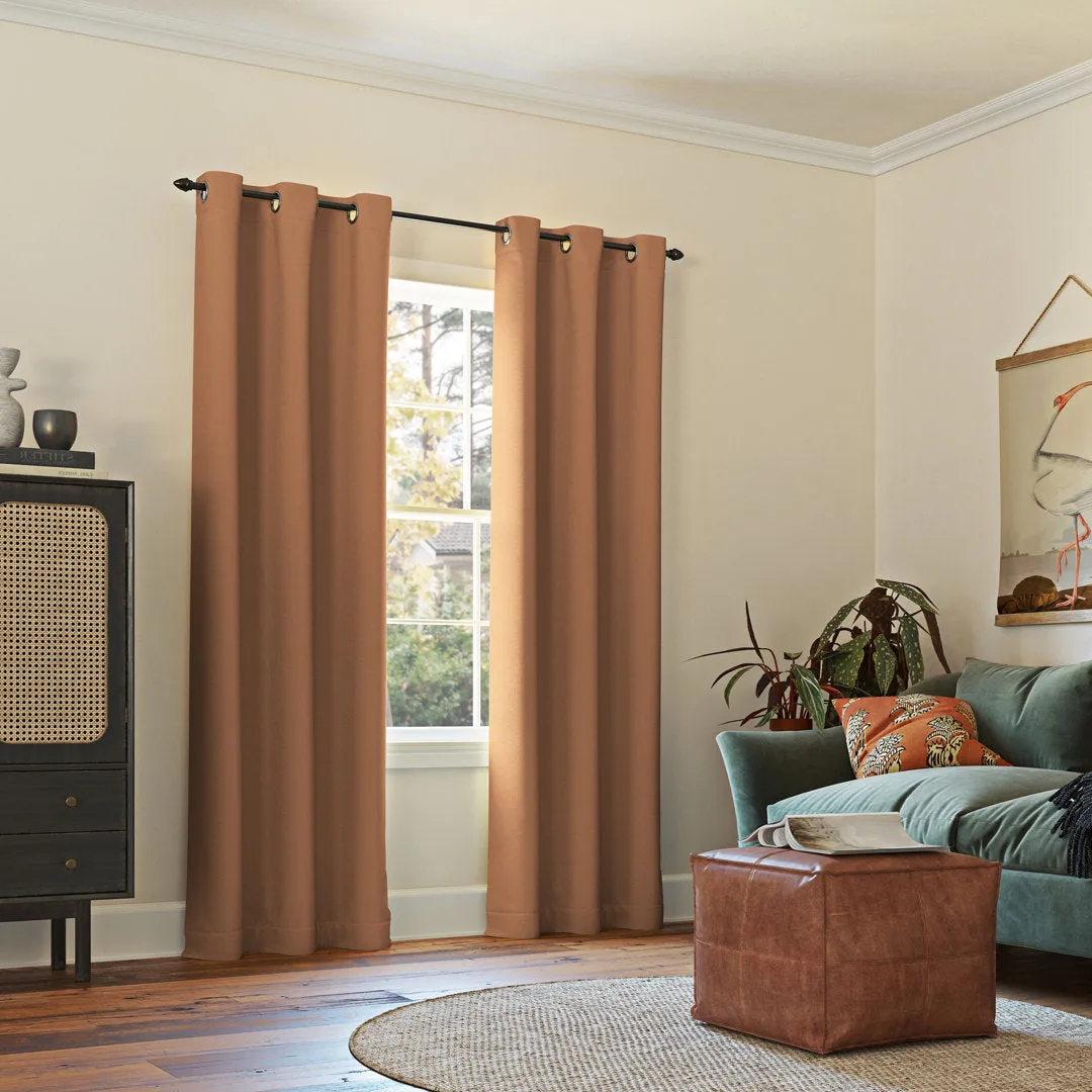 Wayfair Basics Blackout Grommet Curtain Panel Wayfair Basics® Curtain Color: Sunbaked Size per Panel: 54" W x 95" L