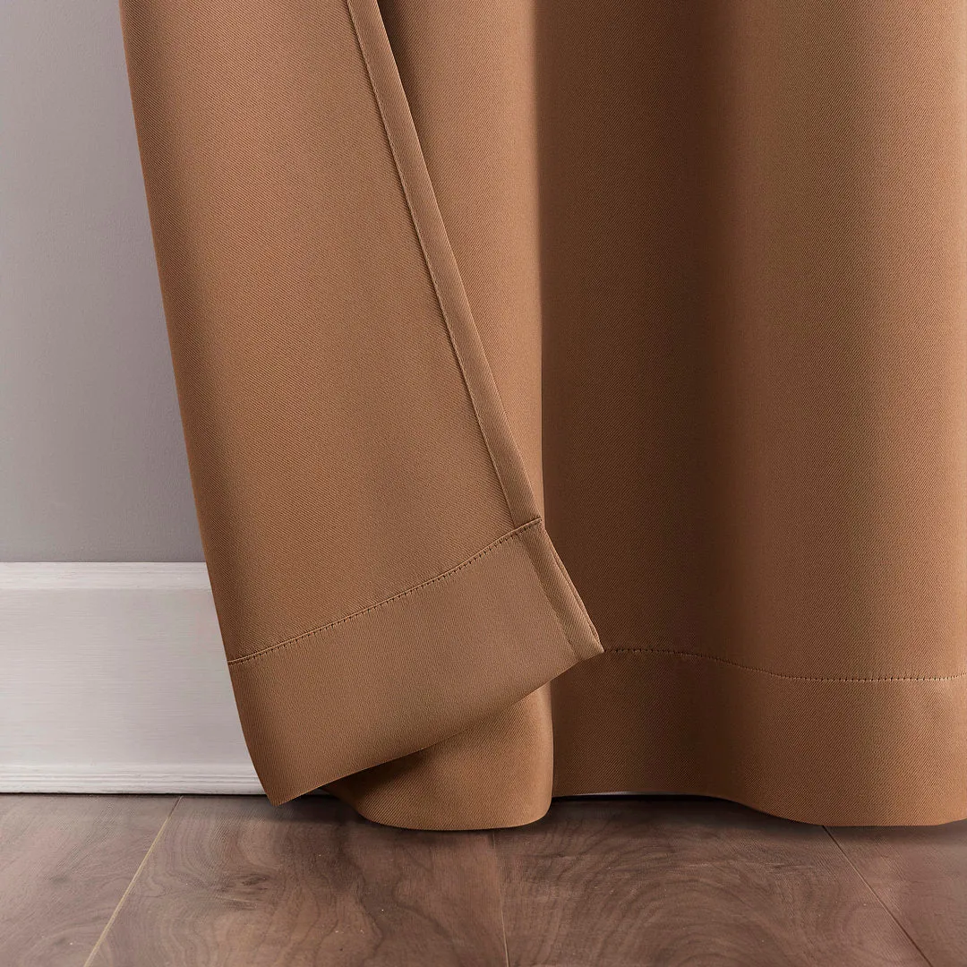 Wayfair Basics Blackout Grommet Curtain Panel Wayfair Basics® Curtain Color: Sunbaked Size per Panel: 54" W x 95" L