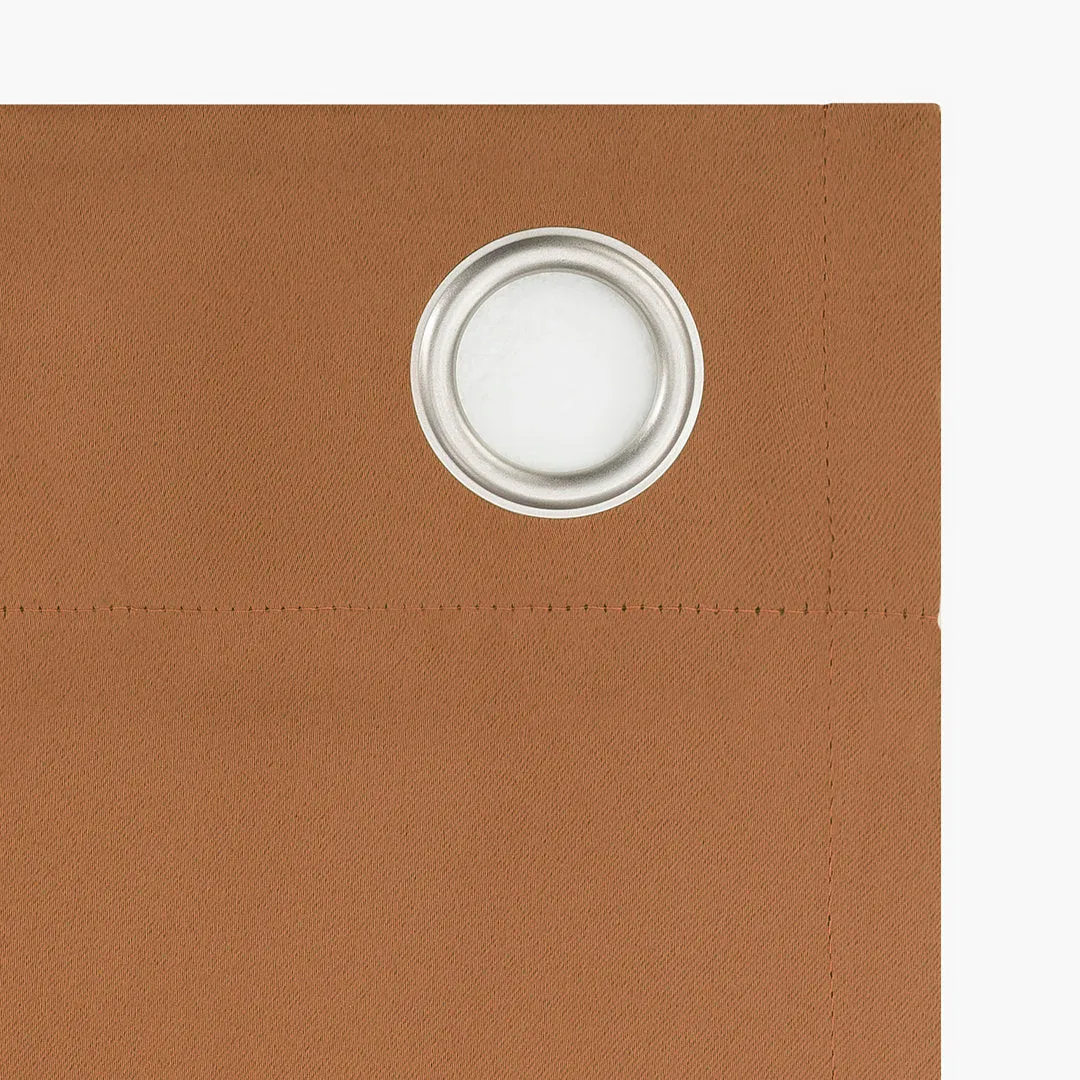Wayfair Basics Blackout Grommet Curtain Panel Wayfair Basics® Curtain Color: Sunbaked Size per Panel: 54" W x 95" L