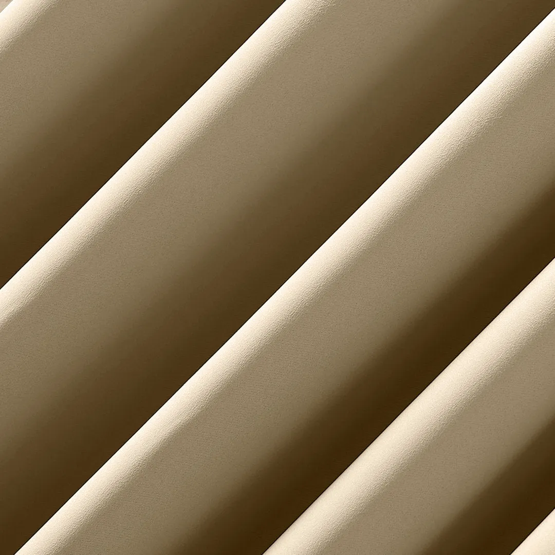 Wayfair Basics Blackout Grommet Curtain Panel Wayfair Basics® Curtain Color: Taupe Size per Panel: 54" W x 95" L