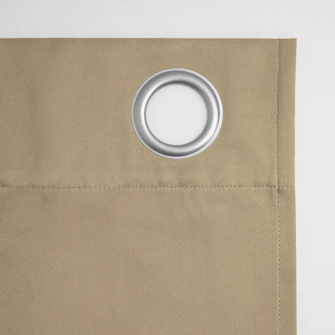 Wayfair Basics Blackout Grommet Curtain Panel Wayfair Basics® Curtain Color: Taupe Size per Panel: 54" W x 95" L