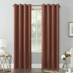 Wayfair Basics Blackout Grommet Curtain Panel Wayfair Basics® Curtain Color: Terracotta Red Size per Panel: 54" W x 63" L