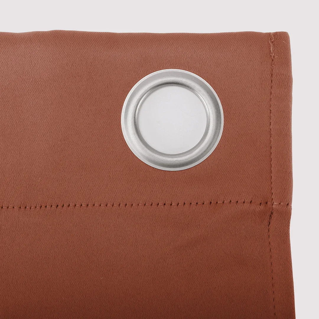 Wayfair Basics Blackout Grommet Curtain Panel Wayfair Basics® Curtain Color: Terracotta Red Size per Panel: 54" W x 63" L