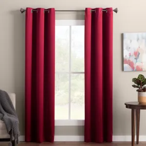 Wayfair Basics Room Darkening Grommet Curtain Panel Wayfair Basics® Curtain Color: Brick Size per Panel: 40" W x 84" L