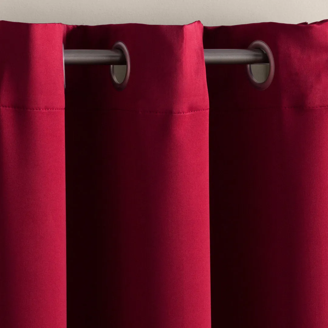 Wayfair Basics Room Darkening Grommet Curtain Panel Wayfair Basics® Curtain Color: Brick Size per Panel: 40" W x 84" L