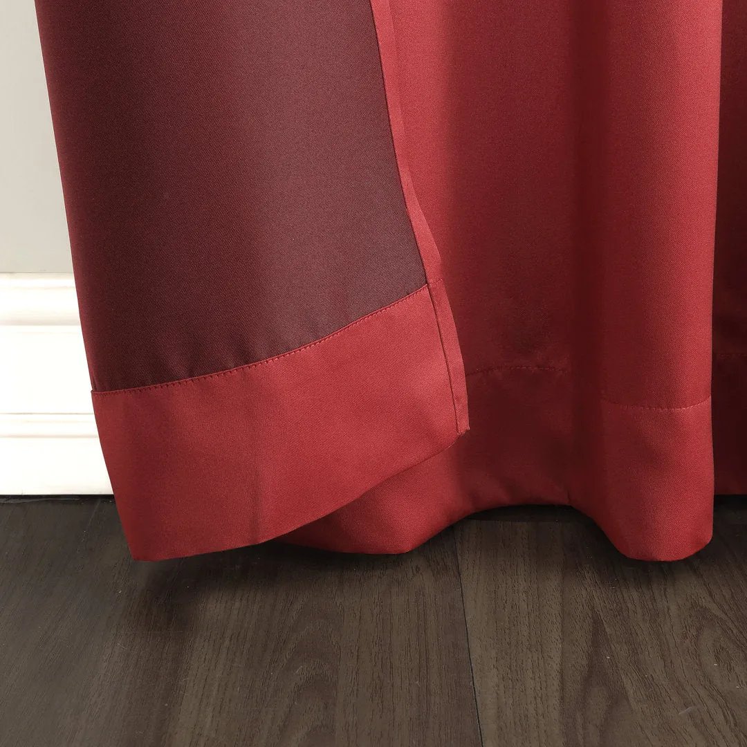 Wayfair Basics Room Darkening Grommet Curtain Panel Wayfair Basics® Curtain Color: Brick Size per Panel: 40" W x 84" L