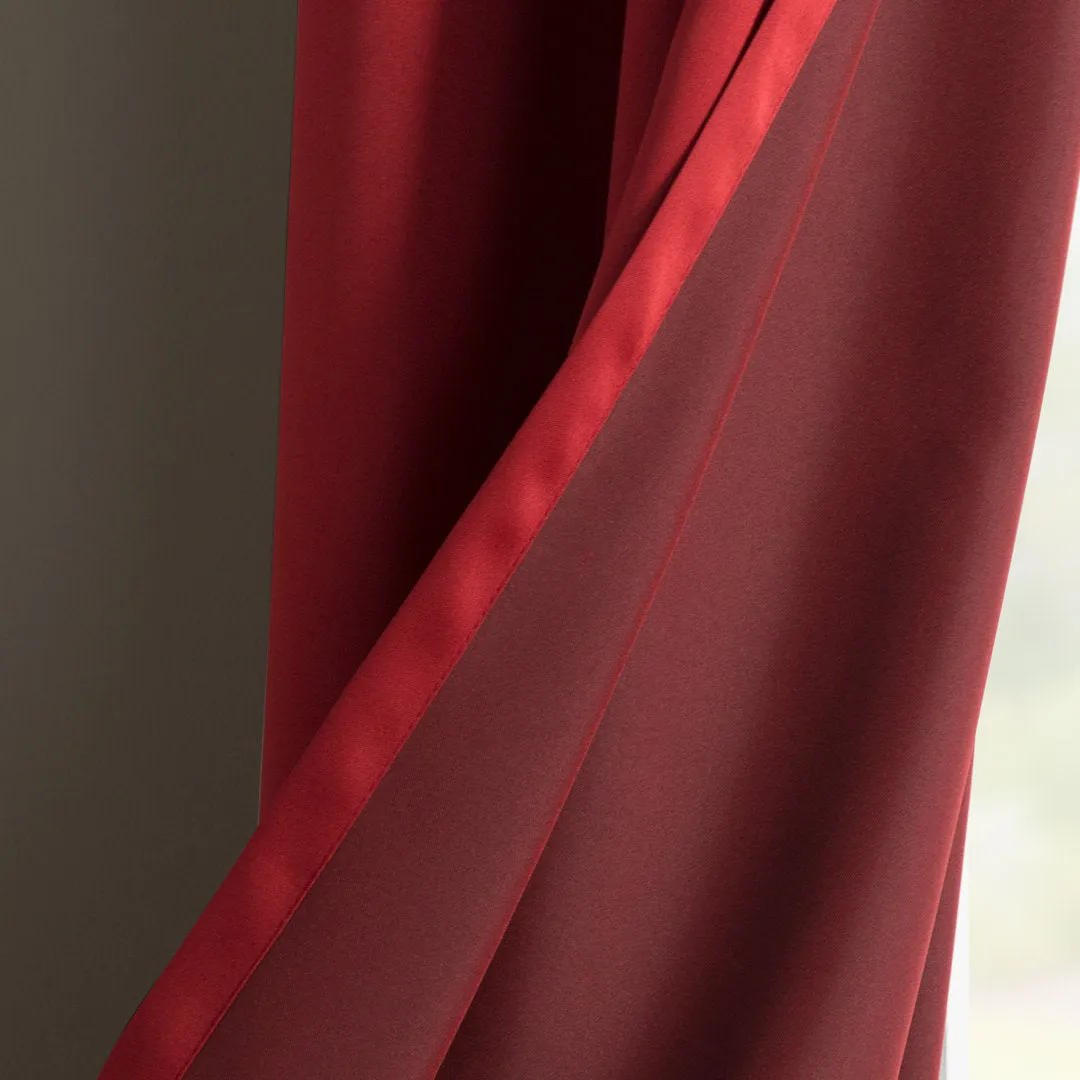 Wayfair Basics Room Darkening Grommet Curtain Panel Wayfair Basics® Curtain Color: Brick Size per Panel: 40" W x 84" L