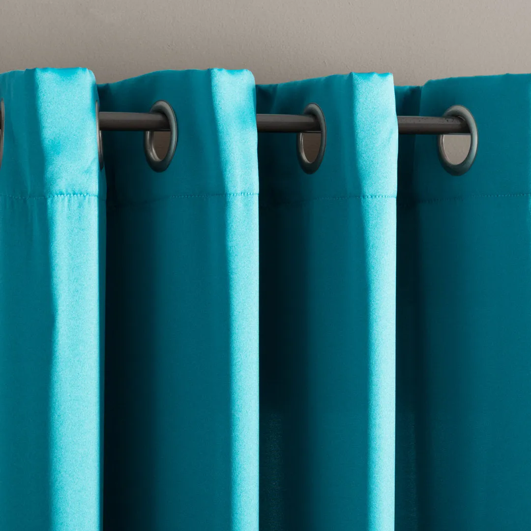 Wayfair Basics Room Darkening Grommet Curtain Panel Wayfair Basics® Curtain Color: Marine Size per Panel: 54" W x 63" L