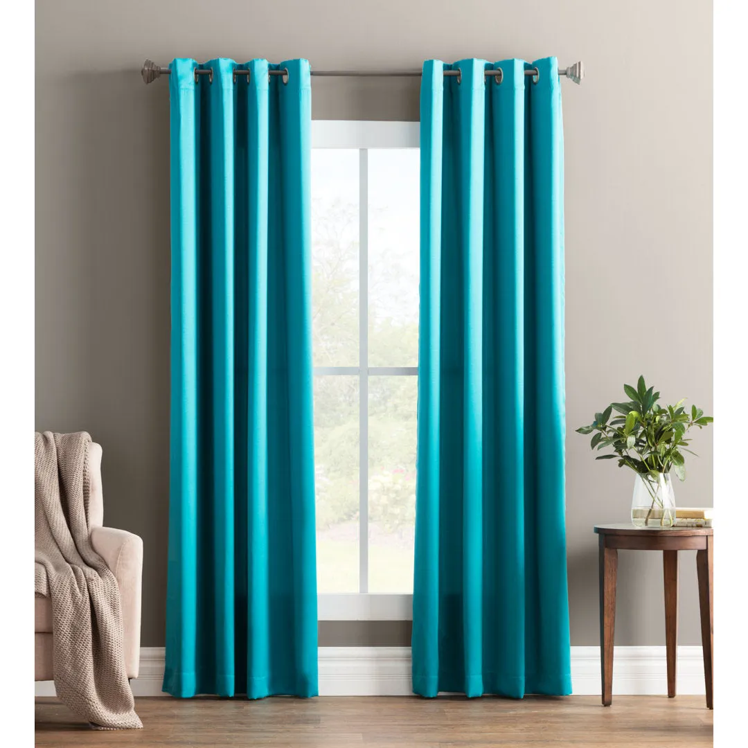 Wayfair Basics Room Darkening Grommet Curtain Panel Wayfair Basics® Curtain Color: Marine Size per Panel: 54" W x 63" L