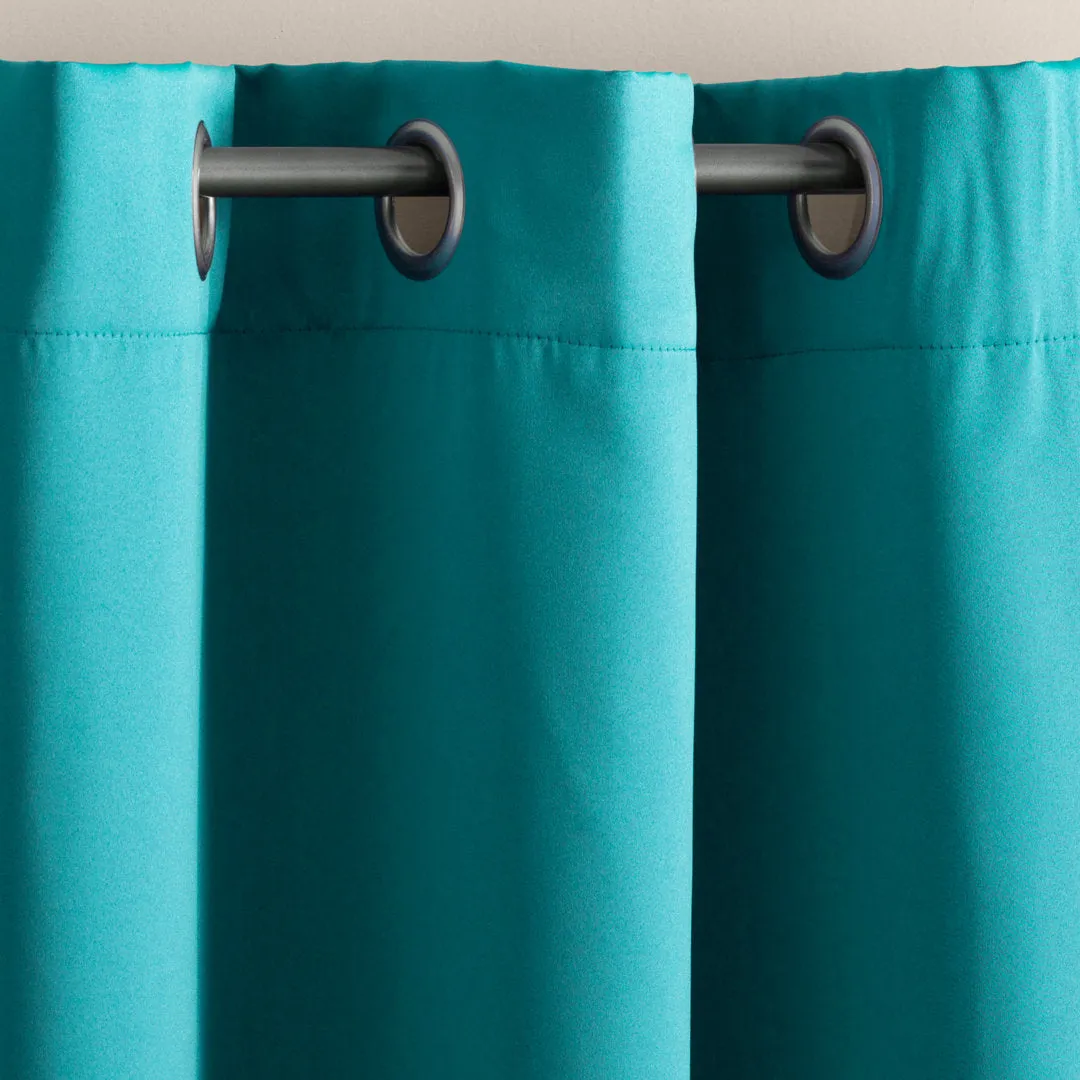 Wayfair Basics Room Darkening Grommet Curtain Panel Wayfair Basics® Curtain Color: Marine Size per Panel: 54" W x 63" L