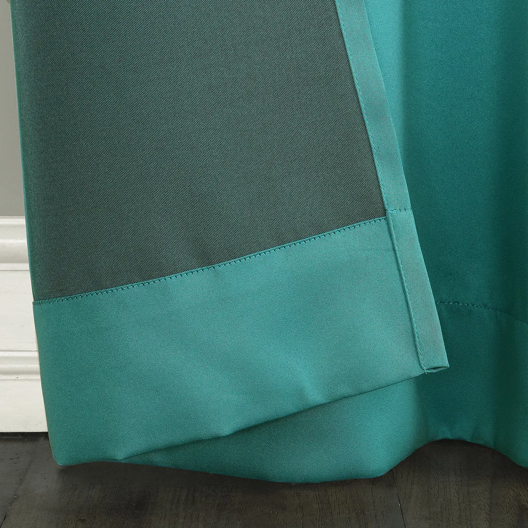 Wayfair Basics Room Darkening Grommet Curtain Panel Wayfair Basics® Curtain Color: Marine Size per Panel: 54" W x 63" L