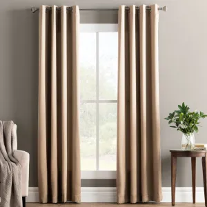 Wayfair Basics Room Darkening Grommet Curtain Panel Wayfair Basics® Curtain Color: Taupe Size per Panel: 54" W x 84" L