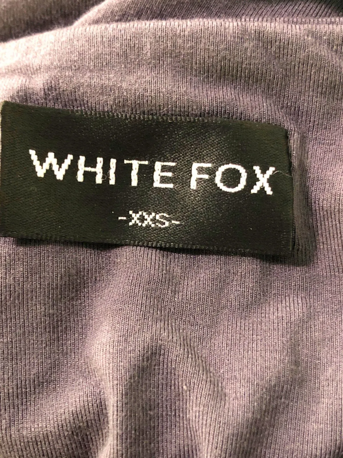 WHITE FOX Grey Sleeveless Ruched Dress XXS