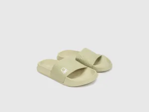 Women Self Design Slip-On Sliders
