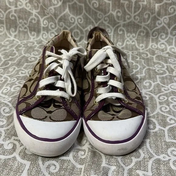 womens coach handbag signature shoes sz 7.5