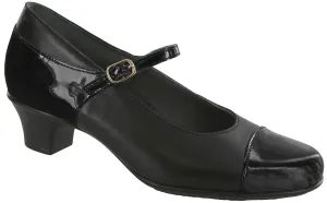 Women's Isabel Mary Jane Heel in Black / Black Patent