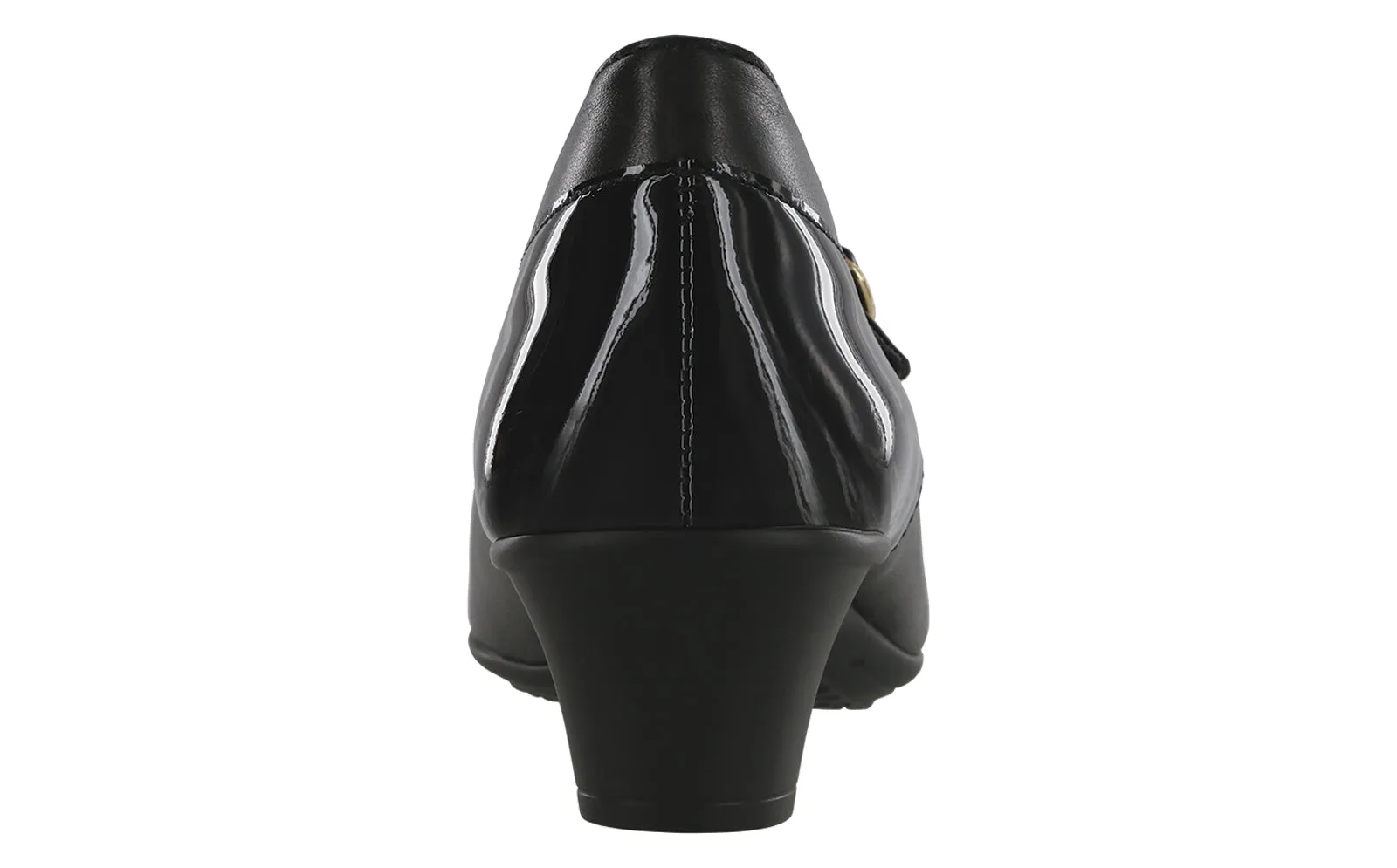 Women's Isabel Mary Jane Heel in Black / Black Patent