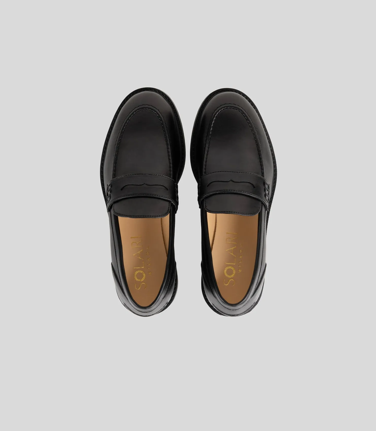 Women's Loafer in Black from Solari Milano