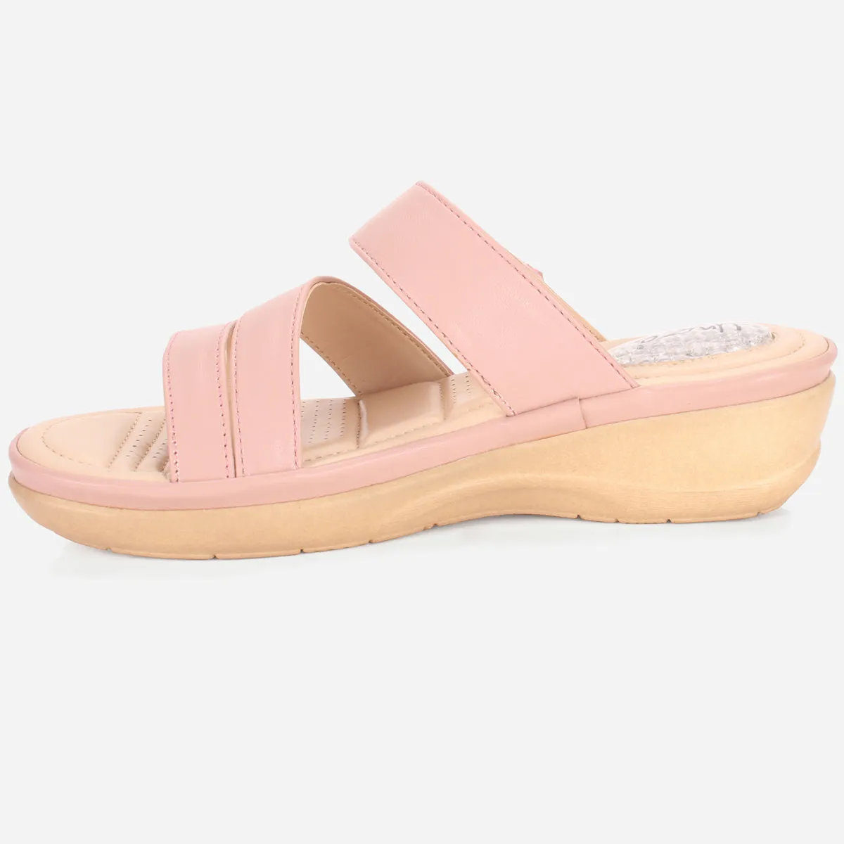 Womens "DIANA" Comfy Everyday Casual Wedge Slippers