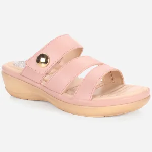 Womens "DIANA" Comfy Everyday Casual Wedge Slippers