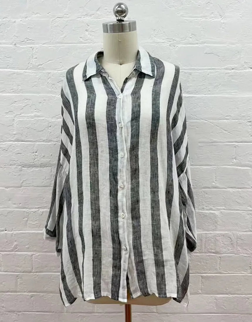 Worthier Linen Stripe Shirt