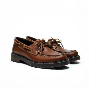 Zampa Dark Tan Boat Shoes